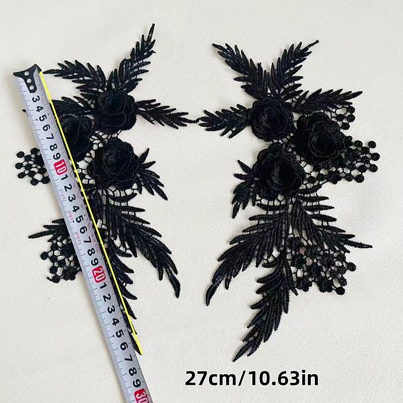 2 Stück/1 Paar Stickerei-Appli – Applique Patch Flower Bewertung und Preis