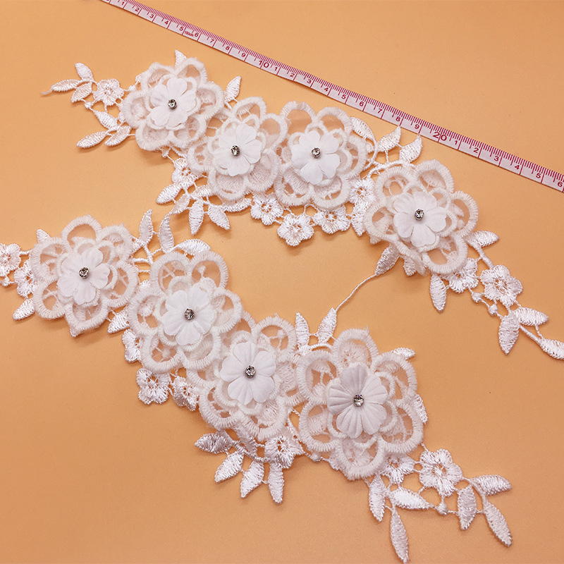 2 Paare/los Mesh Modische Kost – Applique Patch Flower Bewertung und Preis