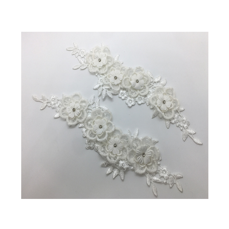 2 Paare/los Mesh Modische Kost – Applique Patch Flower Bewertung und Preis