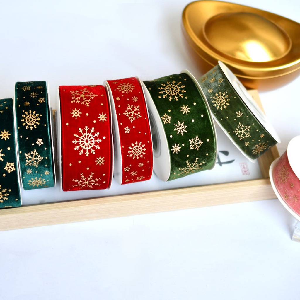 5 Yards/Rolle 2,5 cm Weihnacht – Velvet Ribbon Roll Bewertung und Preis
