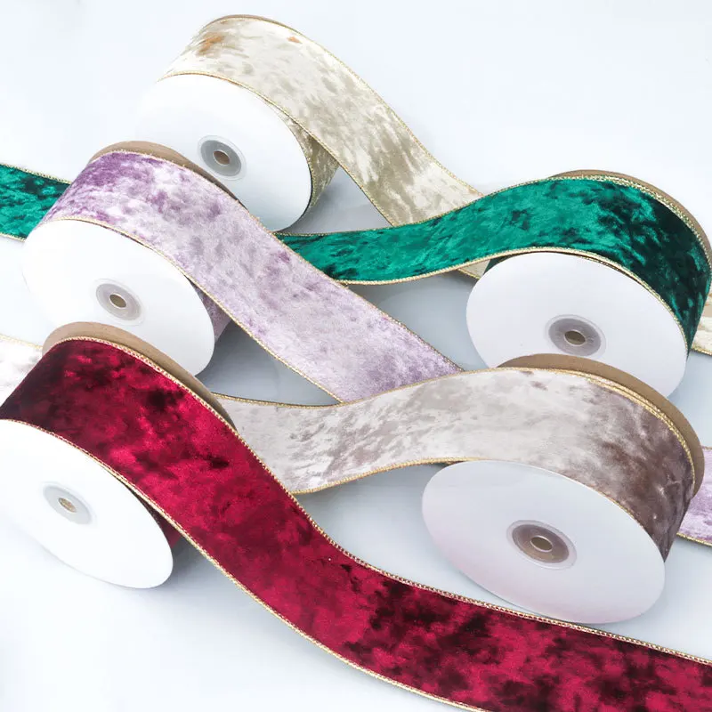 50 mm verdrahtetes, wendbares  – Velvet Ribbon Roll Bewertung und Preis