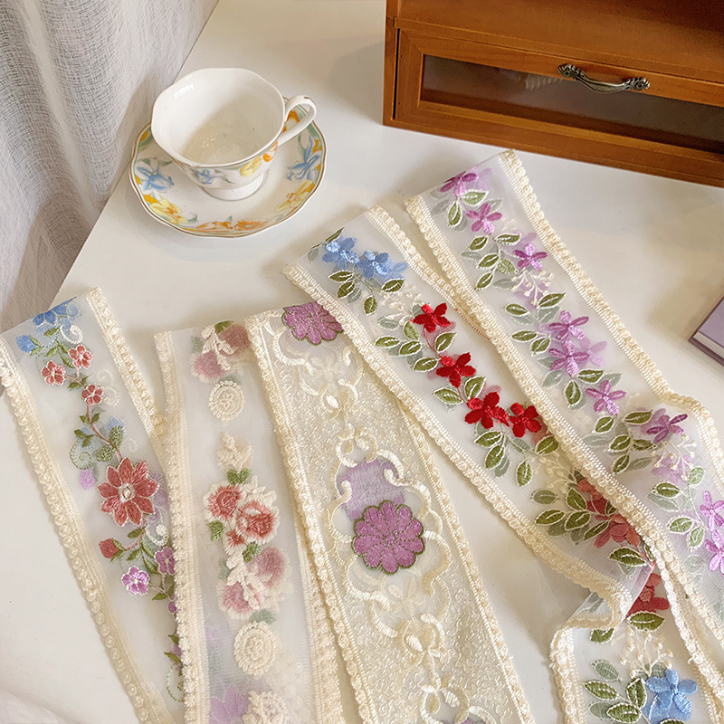 1 Yard Spitze Stickerei Blumen – Lace Ribbon Trim Bewertung und Preis