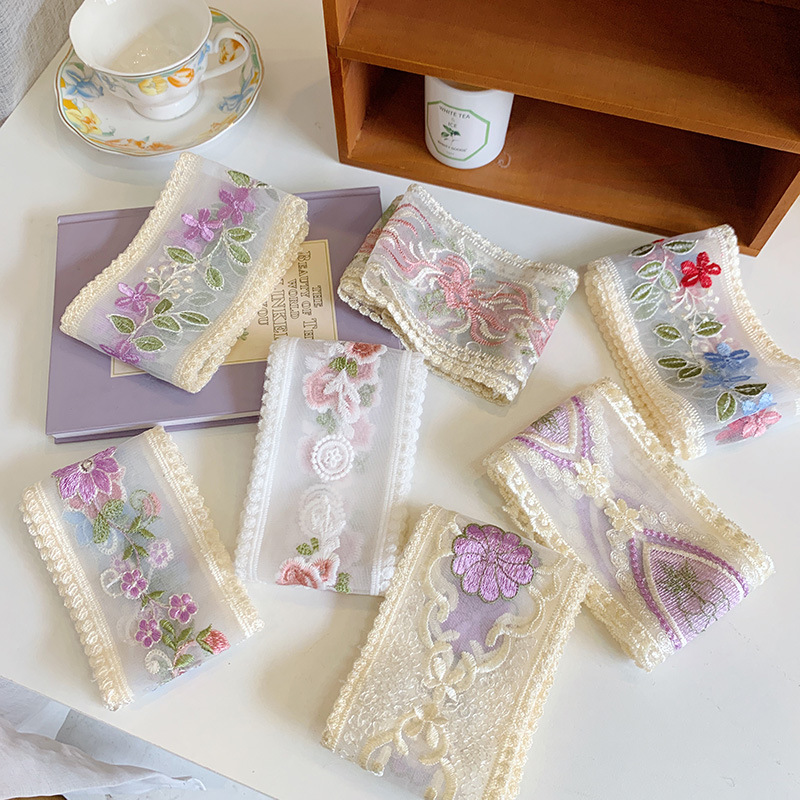 1 Yard Spitze Stickerei Blumen – Lace Ribbon Trim Bewertung und Preis