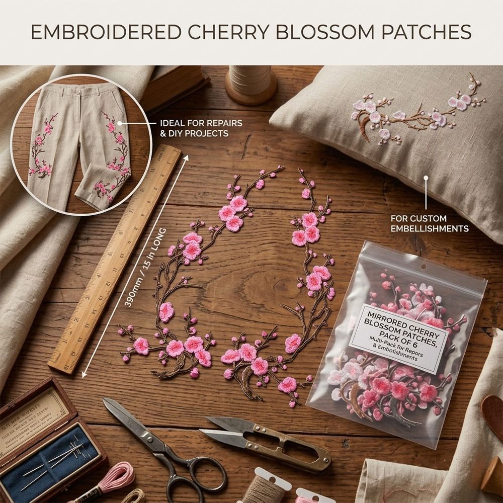 DIY Kirschblüten-Aufnäher zum  – Applique Patch Flower Bewertung und Preis