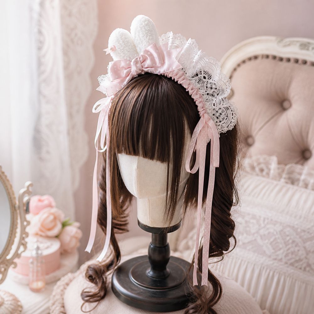 Neues Polka-Dot-Schleifen-Haar – Lace Ribbon Trim Bewertung und Preis