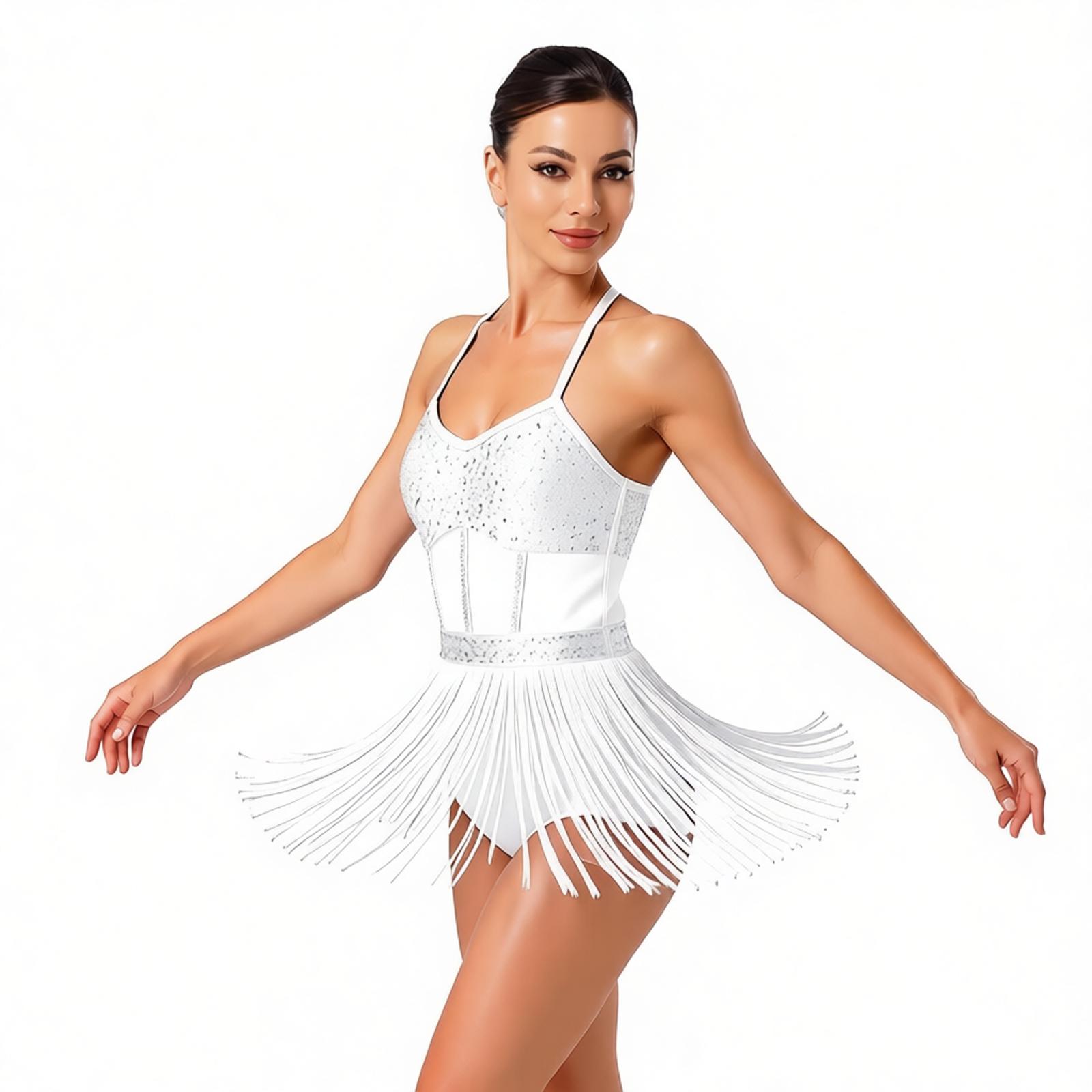 Damen Fransen Lateinamerikanis – Rhinestone Banding Trim Bewertung und Preis